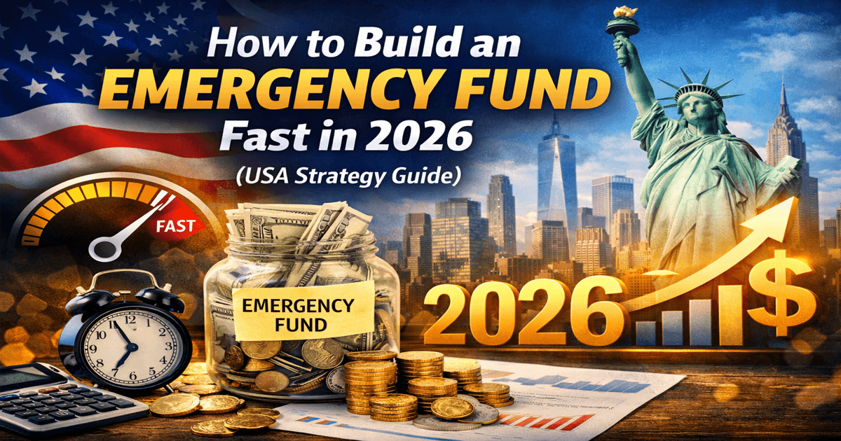 How to Build an Emergency Fund Fast in 2026 (USA Strategy Guide)