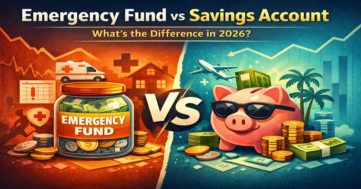 Emergency Fund vs Savings Account: What’s the Difference in 2026?