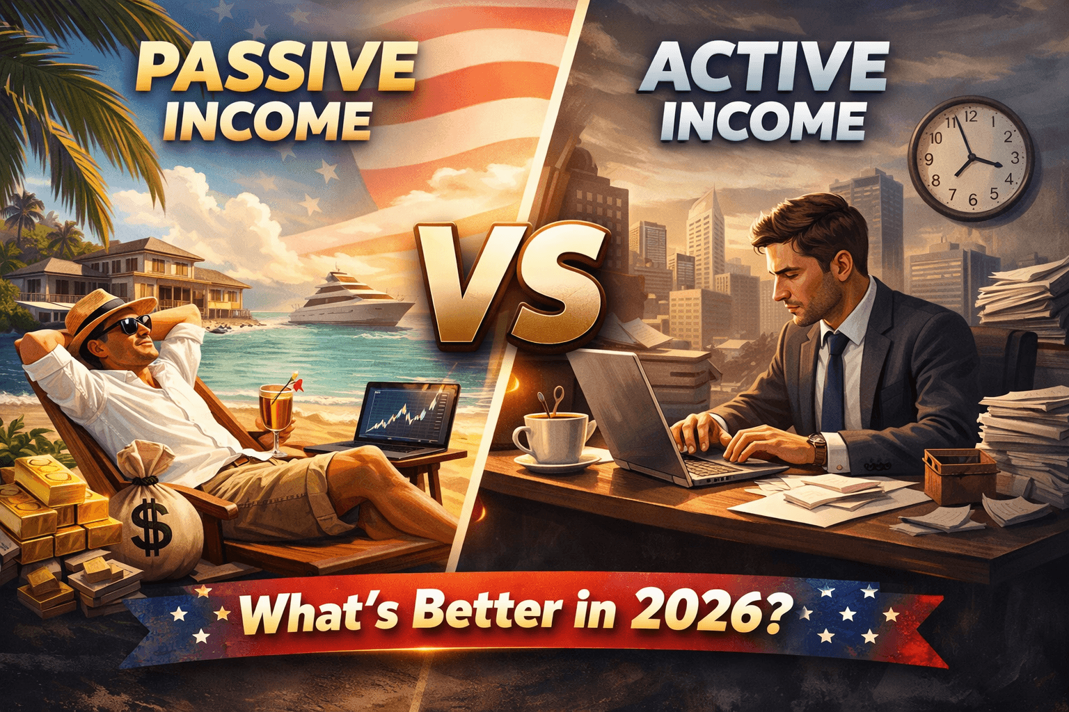 Passive Income vs Active Income: What’s Better in 2026? (USA Guide)
