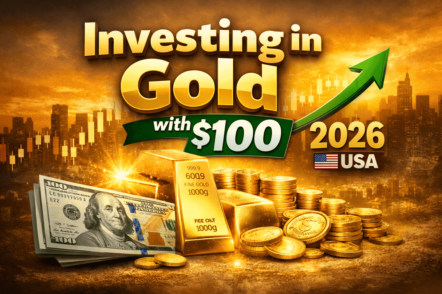 How to Start Investing in Gold with $100 (Beginner Guide USA 2026)