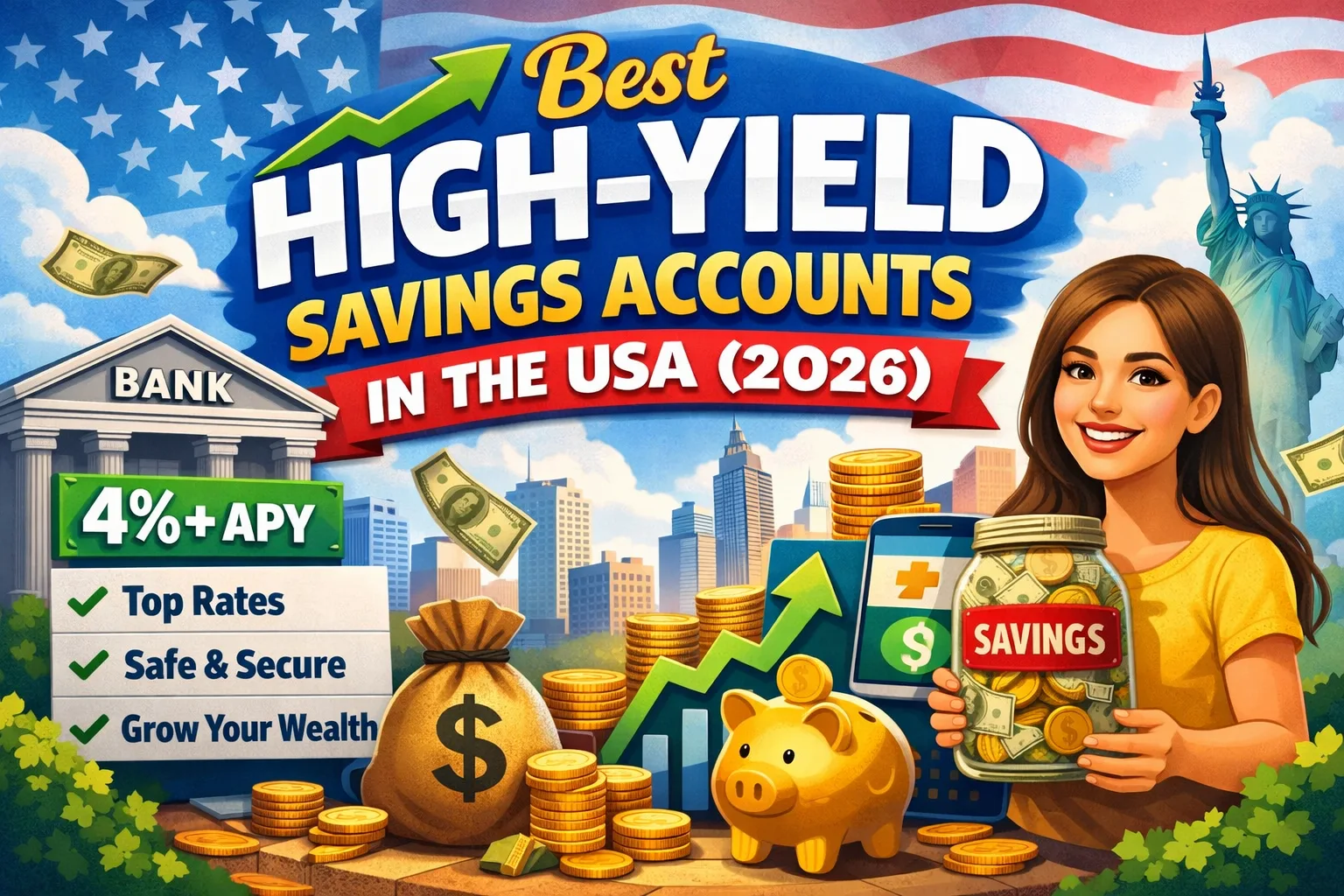 Best High-Yield Savings Accounts in the USA (2026 Beginner Guide)