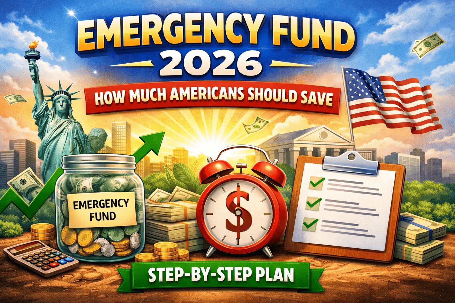 Emergency Fund 2026: How Much Americans Should Save (Step-by-Step Plan)