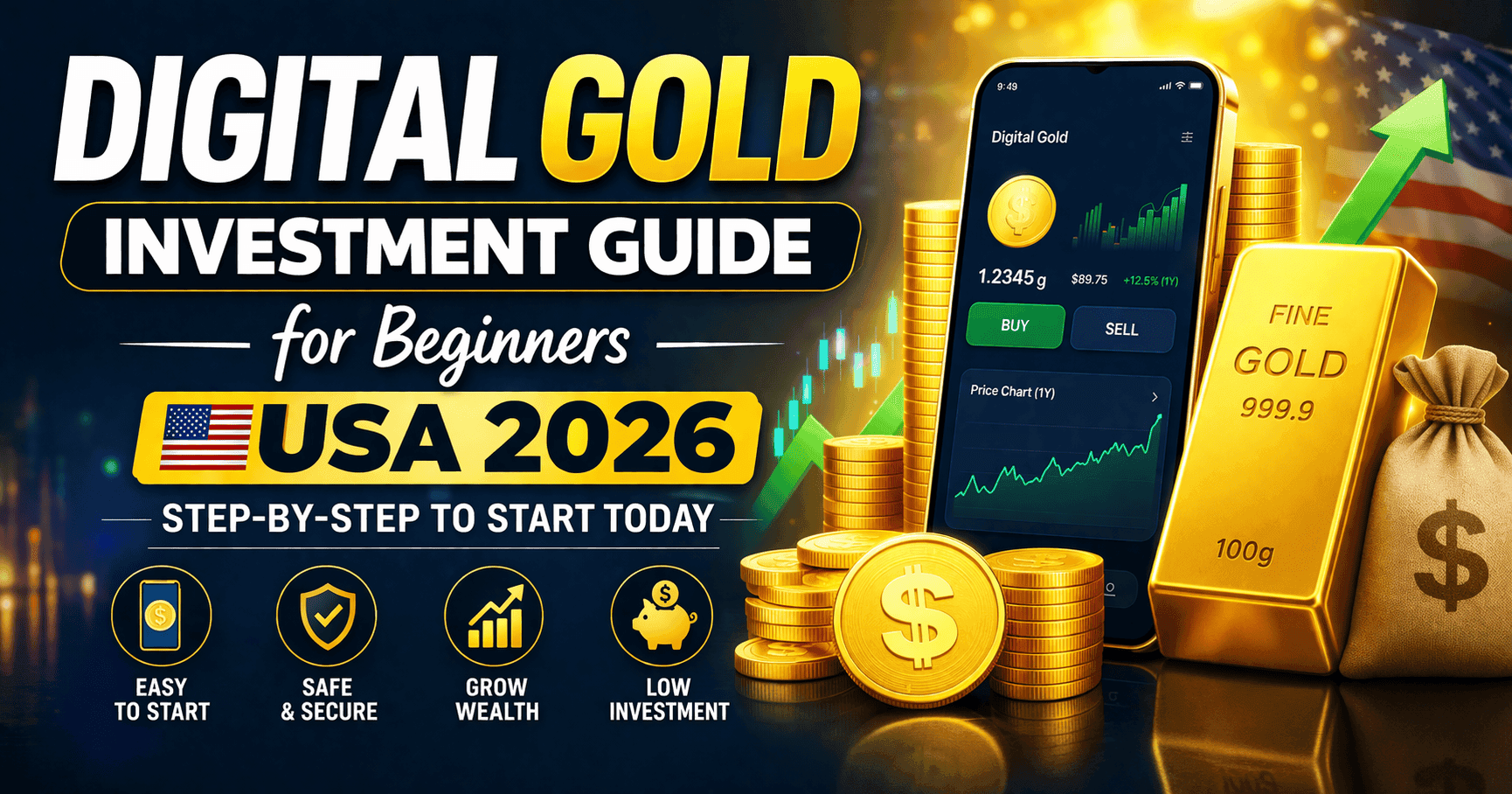 Digital Gold Investment Guide for Beginners (USA 2026 Step-by-Step)
