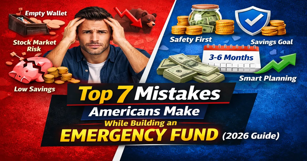 Top 7 Mistakes Americans Make While Building an Emergency Fund (2026 Guide)