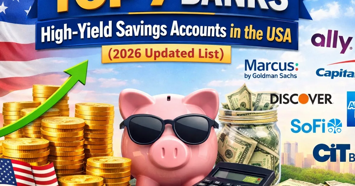 Top 7 Banks Offering High-Yield Savings Accounts in the USA (2026 Updated List)