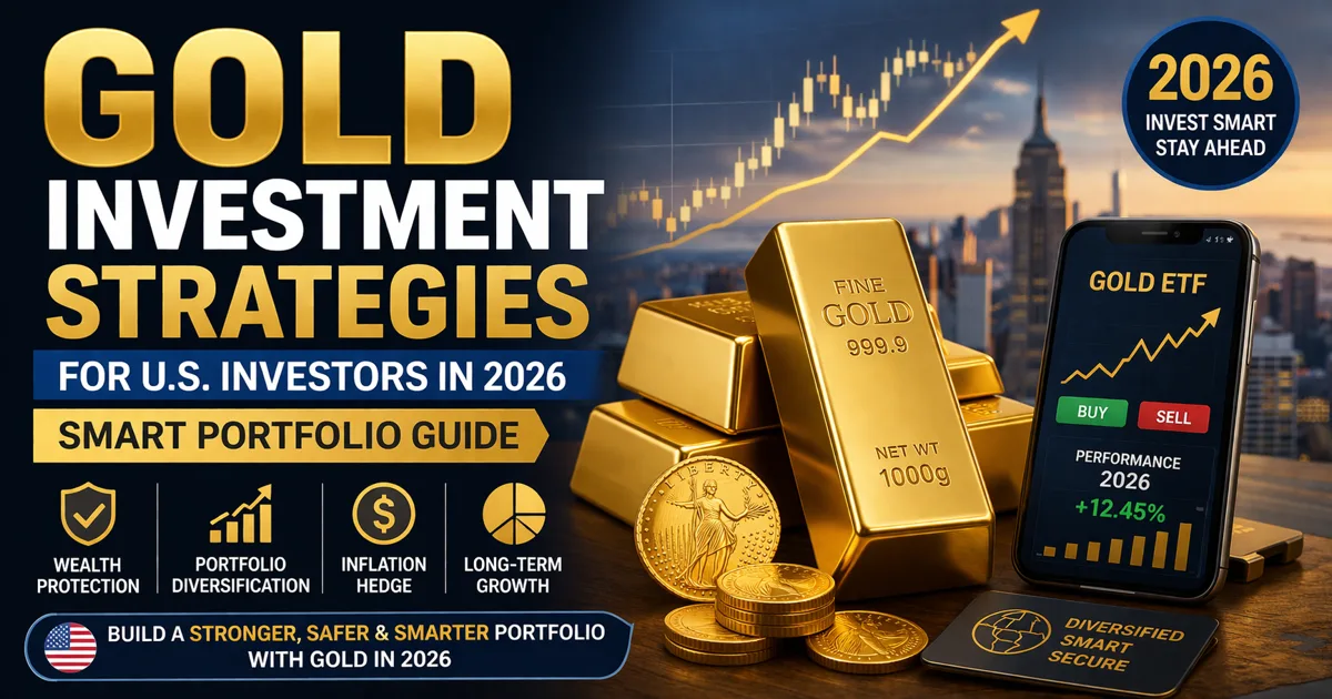 Gold Investment Strategies for U.S. Investors in 2026 (Smart Portfolio Guide)