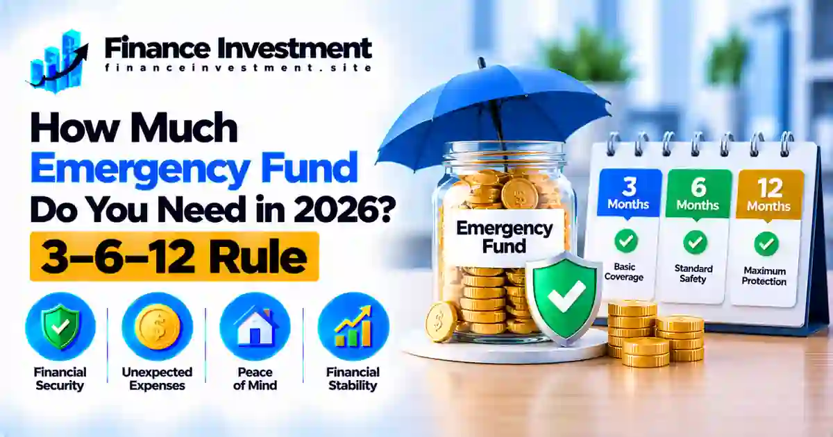 How Much Emergency Fund Do You Really Need in 2026? (3–6–12 Rule Explained)