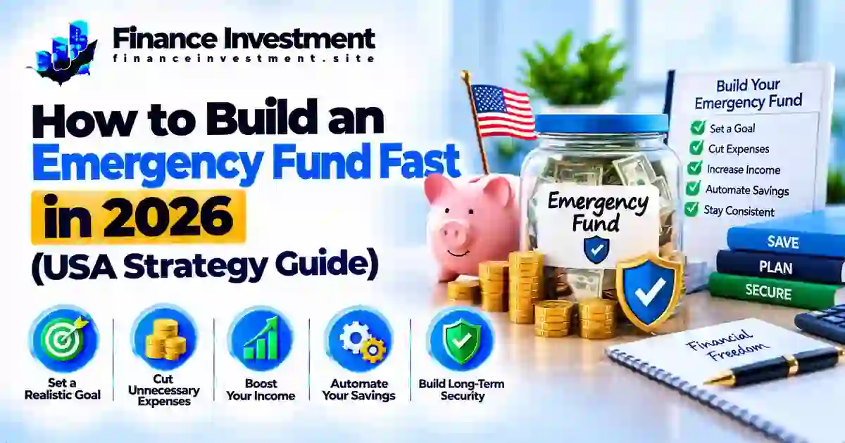 How to Build an Emergency Fund Fast in 2026 (USA Strategy Guide)