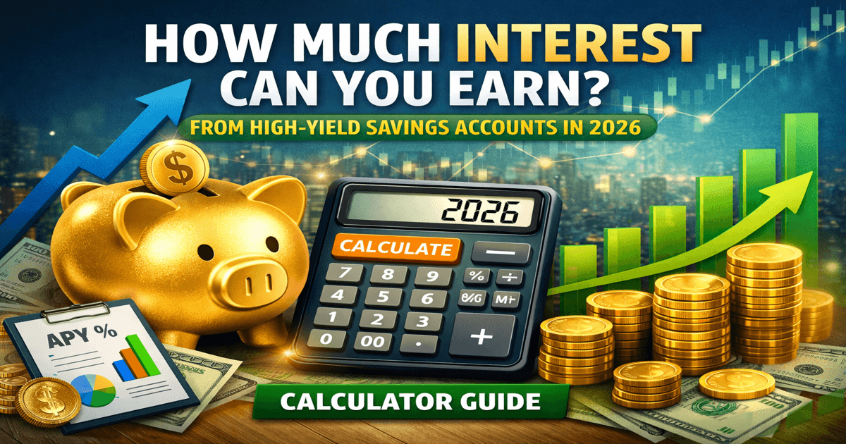 How Much Interest Can You Earn from High-Yield Savings Accounts in 2026? (Calculator Guide)