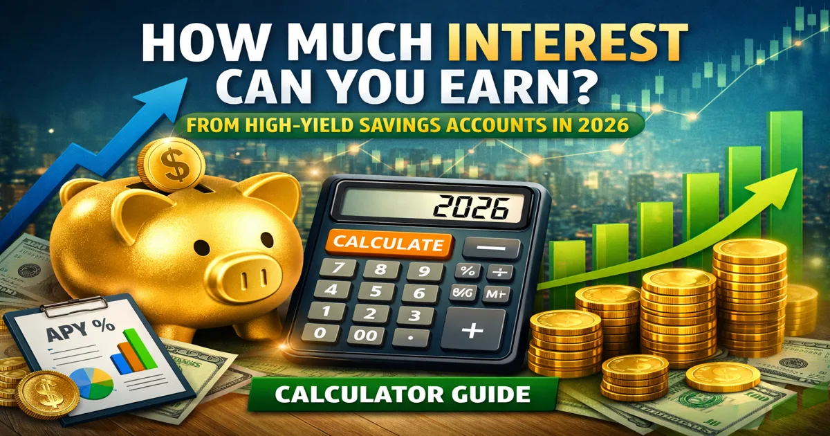 How Much Interest Can You Earn from High-Yield Savings Accounts in 2026? (Calculator Guide)