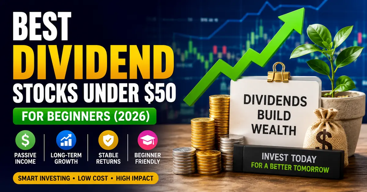 Best Dividend Stocks Under $50 for Beginners (2026)