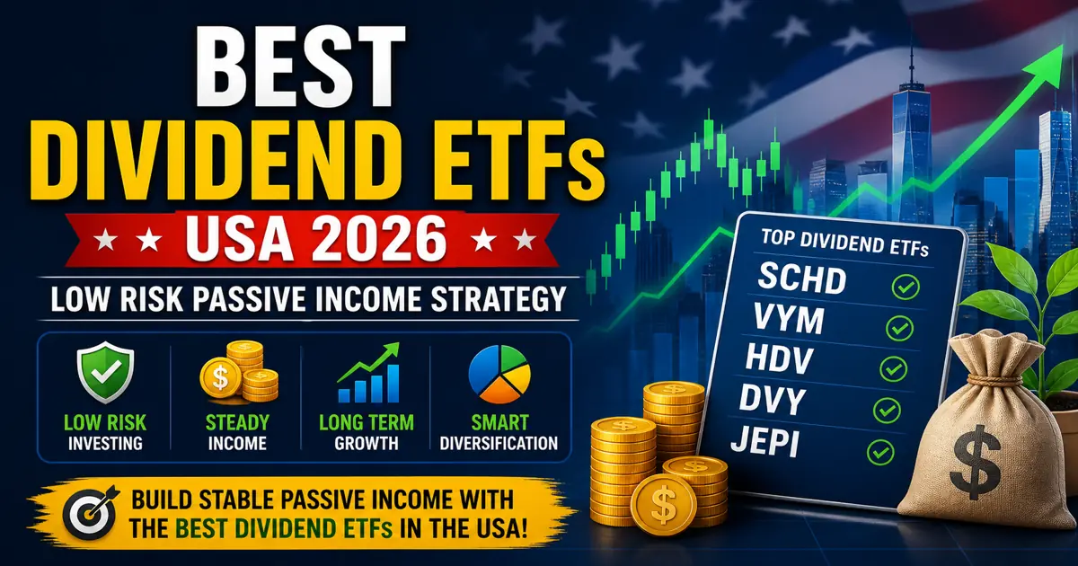 Best Dividend ETFs USA 2026 (Low Risk Passive Income Strategy)
