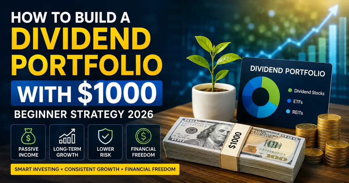 How to Build a Dividend Portfolio with $1000 (Beginner Strategy 2026)
