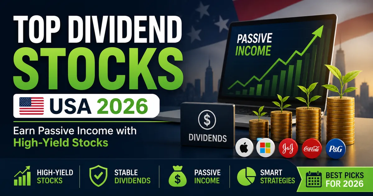 Top Dividend Stocks USA 2026 – Earn Passive Income with High-Yield Stocks