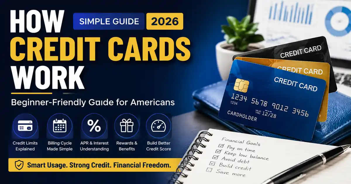 How Credit Cards Work (Simple Guide 2026): Beginner-Friendly USA Guide