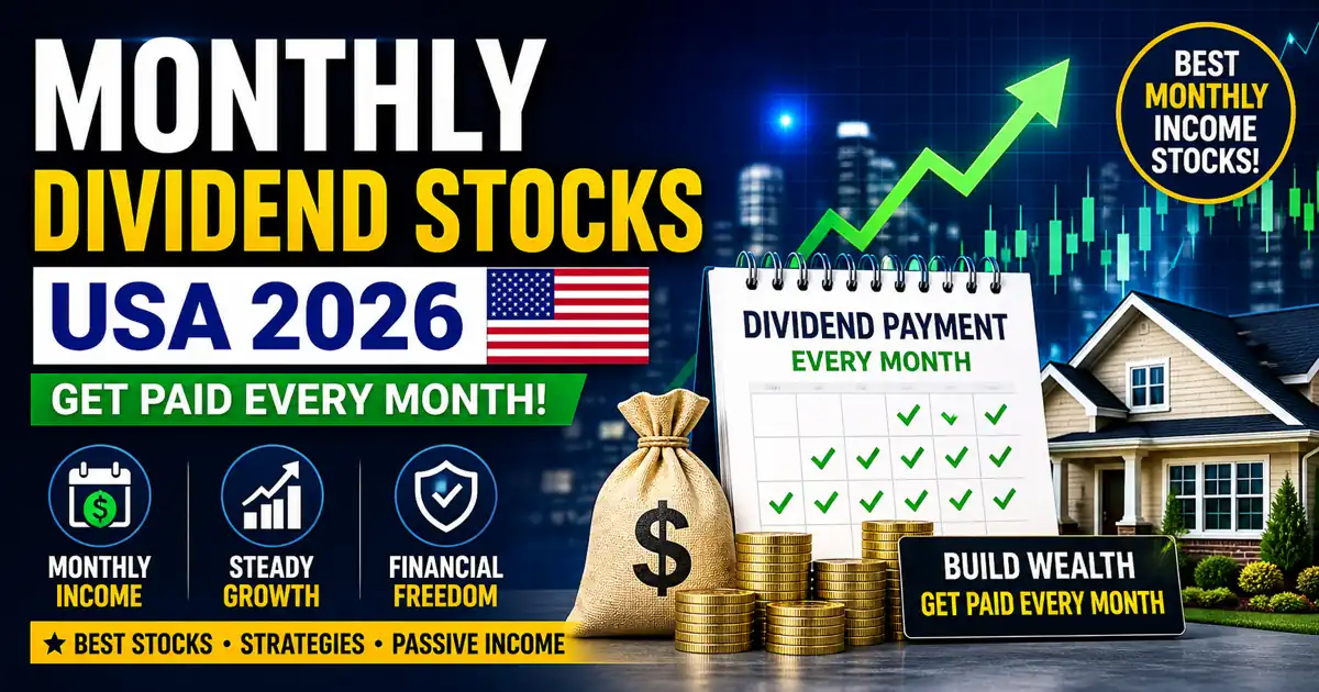 "monthly dividend stocks USA passive income chart 2026" 