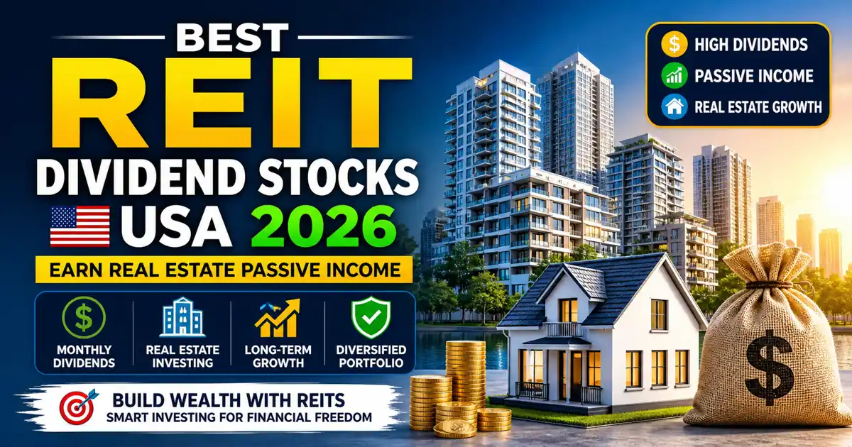 Best REIT Dividend Stocks USA 2026 (Real Estate Passive Income)