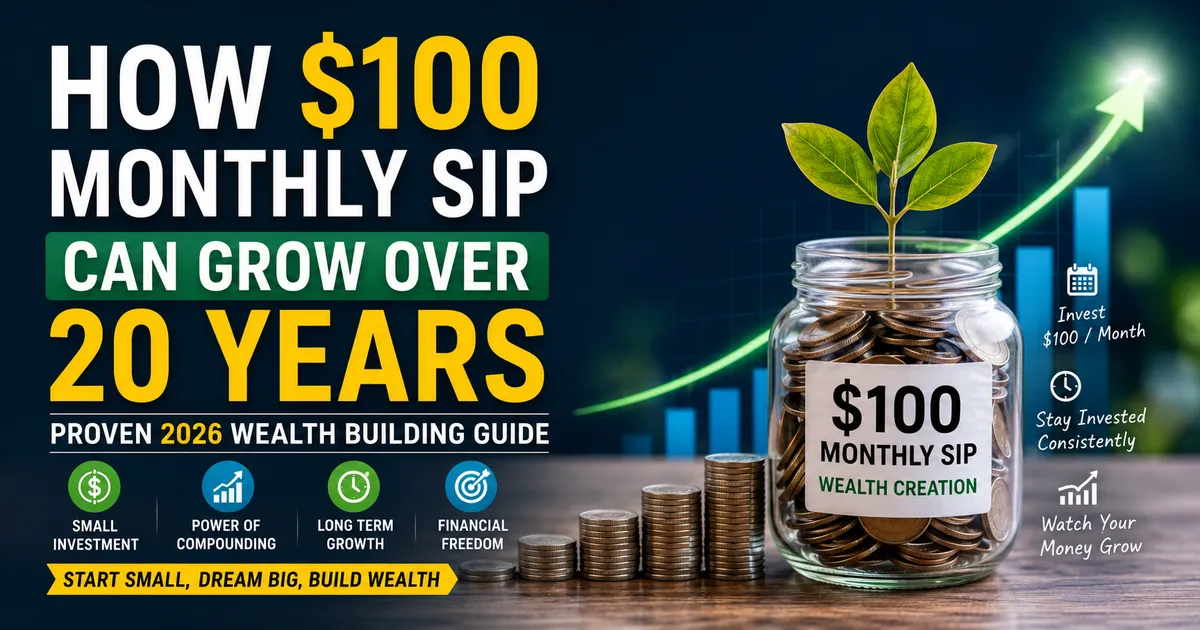 How $100 Monthly SIP Can Grow Over 20 Years: Proven 2026 Wealth Building Guide