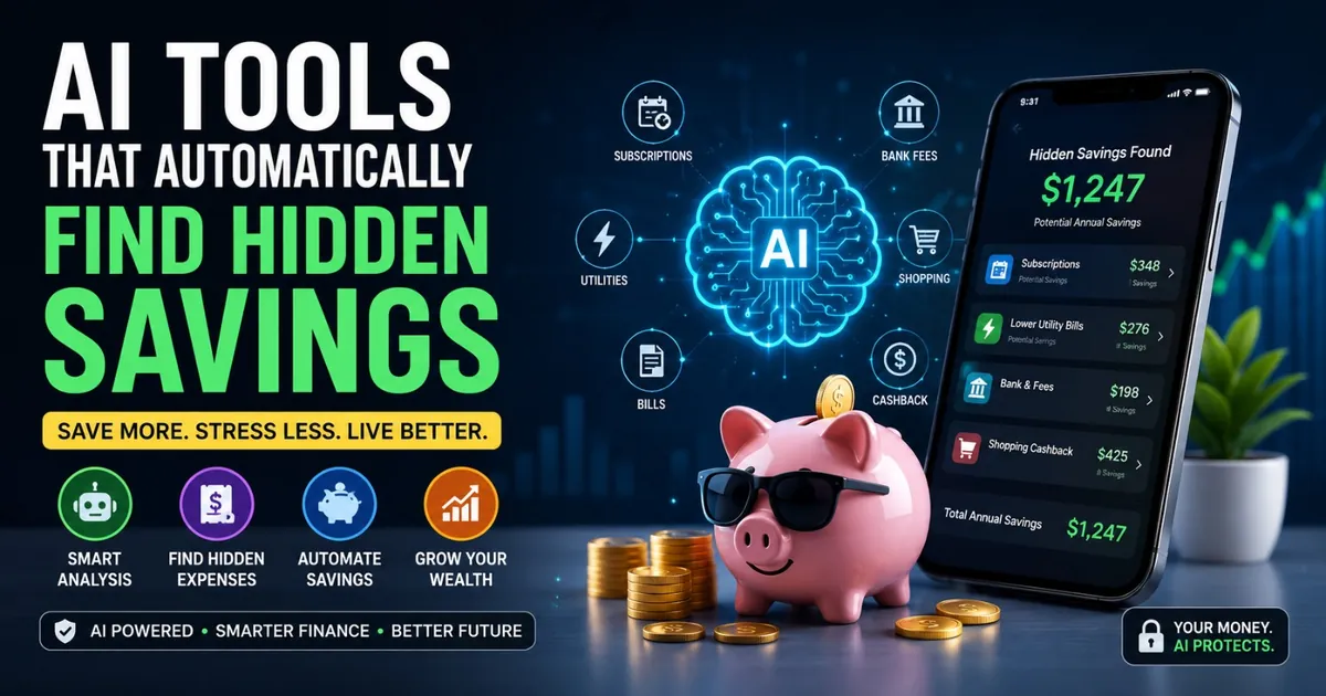 AI Tools That Automatically Find Hidden Savings: Complete 2026 Guide