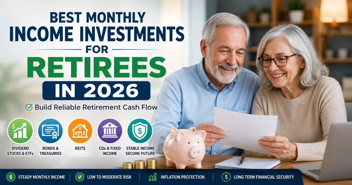 Best Monthly Income Investments for Retirees in 2026: Build Reliable Retirement Cash Flow