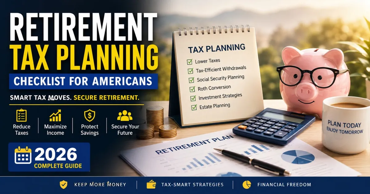 Retirement Tax Planning Checklist for Americans: Complete 2026 Guide
