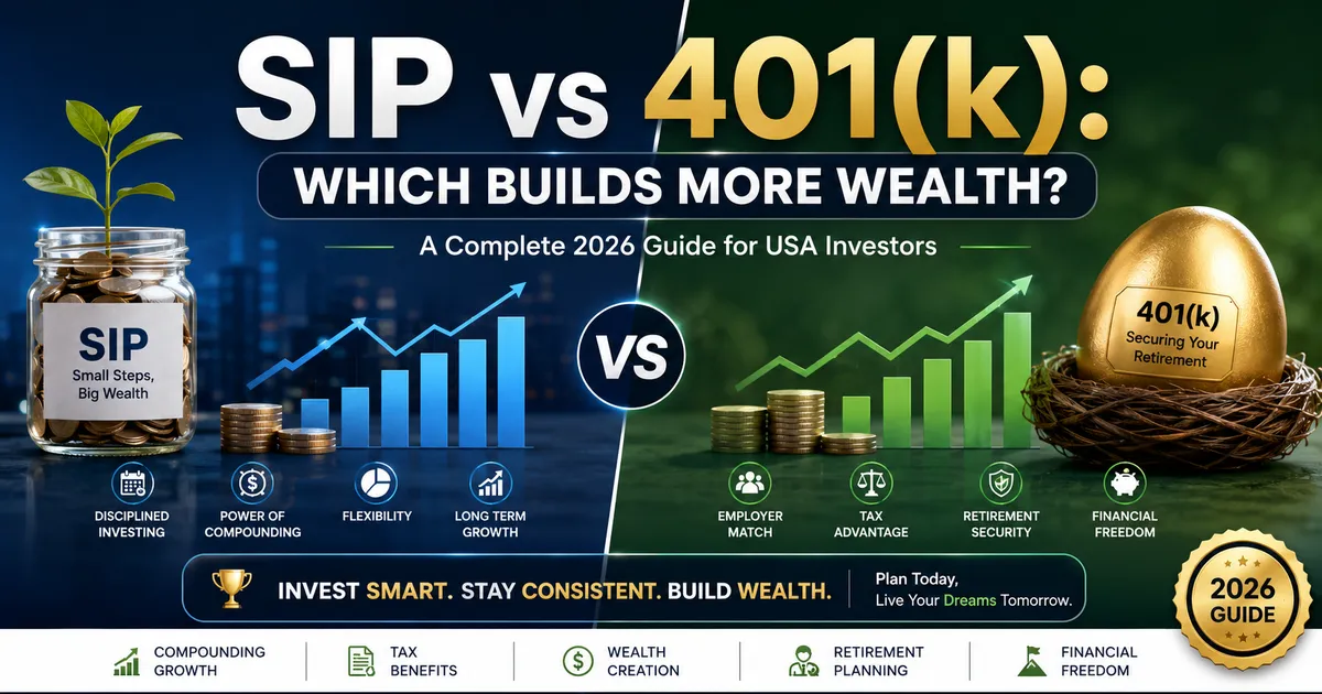 SIP vs 401(k): Which Builds More Wealth? Complete 2026 Guide for Americans