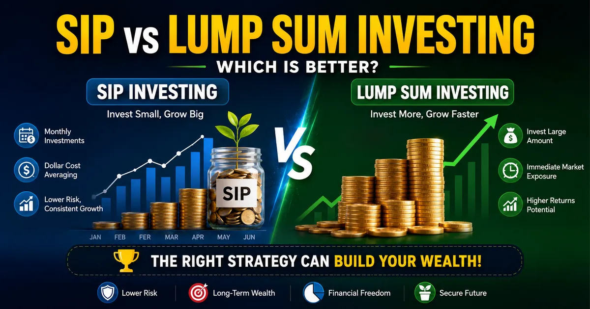 SIP vs Lump Sum Investing: Which Is Better? Complete 2026 Guide