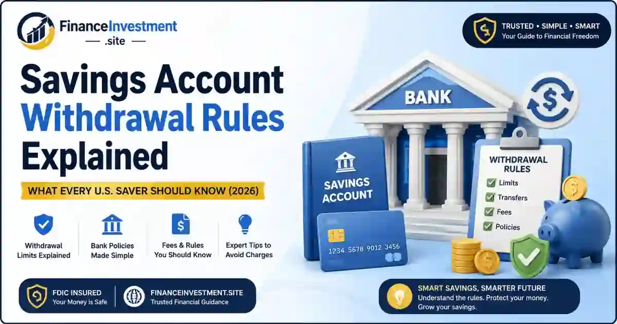 Savings Account Withdrawal Rules Explained: What Every U.S. Saver Should Know (2026)