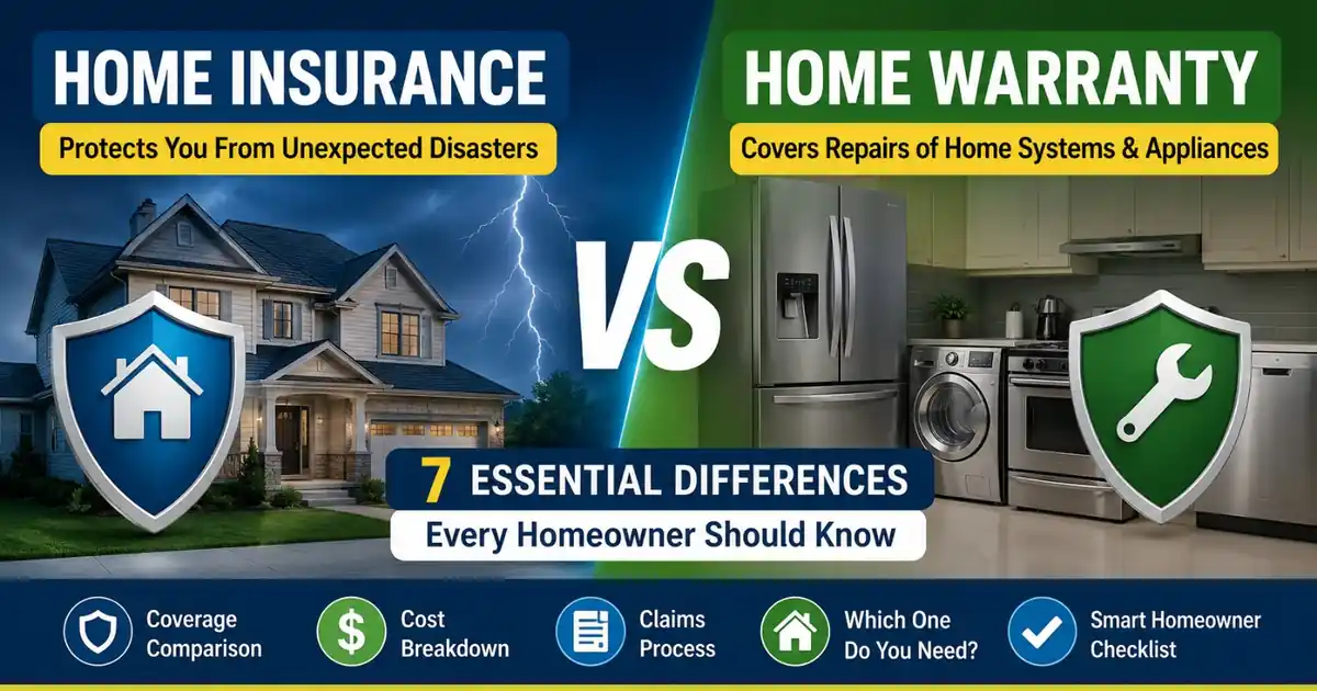 Home Insurance vs Home Warranty: Key Differences, Costs & Which Protection You Need in 2026