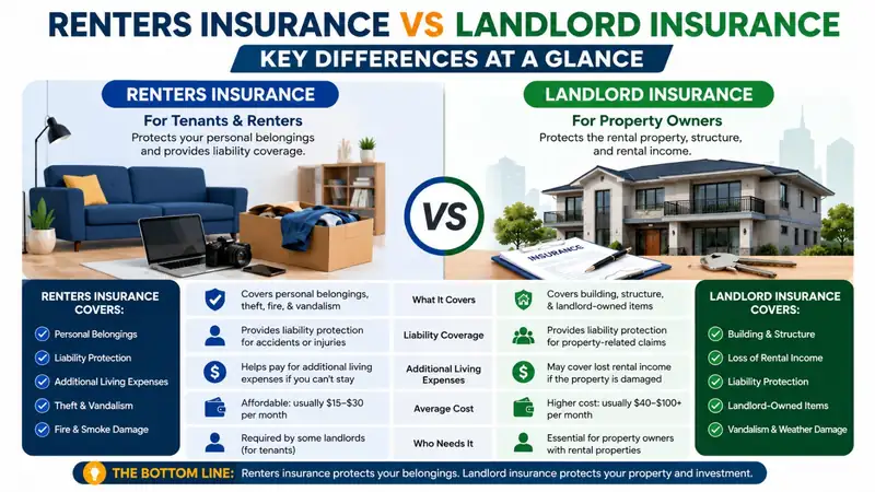 Renters Insurance vs Landlord Insurance Comparison Guide
