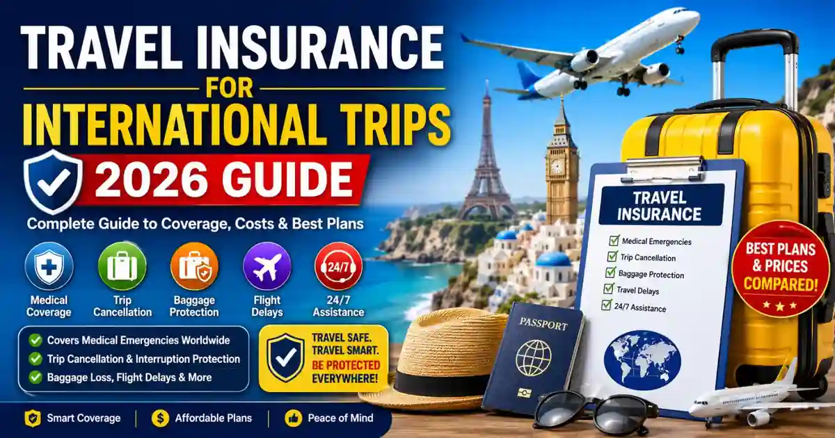 Travel Insurance for International Trips (2026): Complete USA Guide to Coverage, Costs & Best Plans