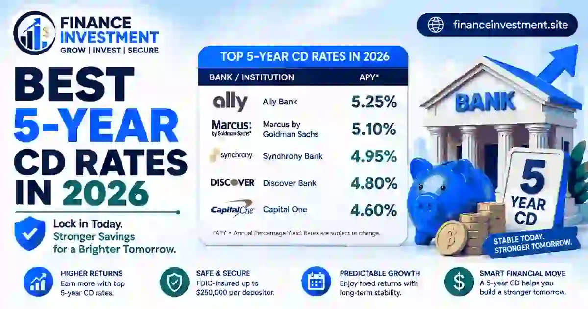 Best 5-Year CD Rates in 2026: Compare 60-Month CDs