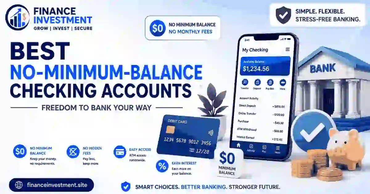 Best No-Minimum-Balance Checking Accounts