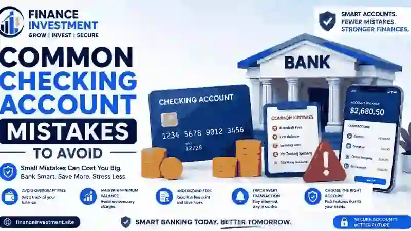 Common Checking Account Mistakes to Avoid