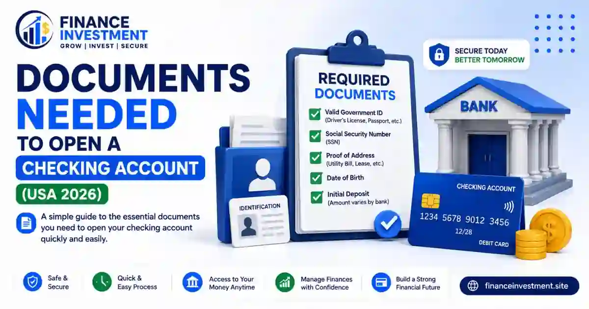 Documents Needed to Open a Checking Account: Complete USA Guide (2026)