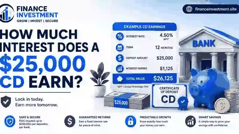 How Much Interest Does a $25,000 CD Earn