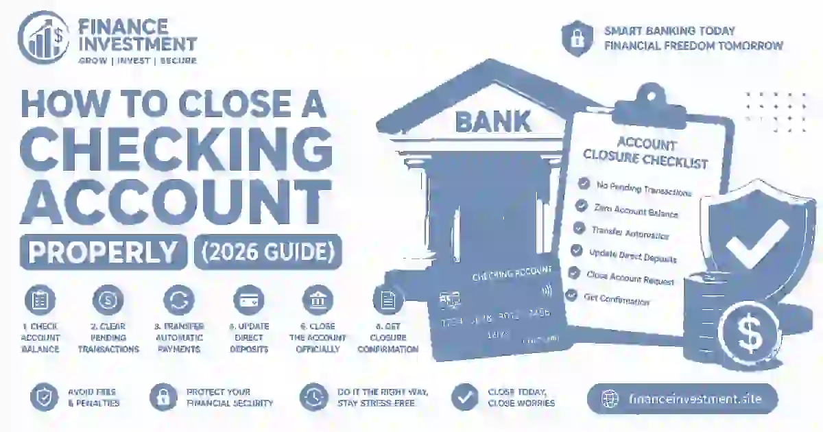 How to Close a Checking Account Properly