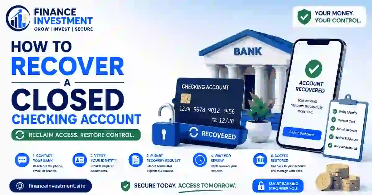 How to Recover a Closed Checking Account: 2026 Guide