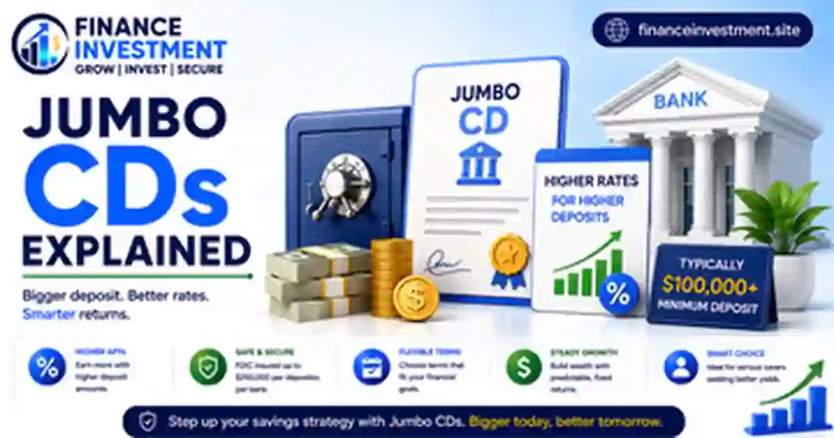 Jumbo CDs Explained: Rates, Minimums, Risks & How They Work