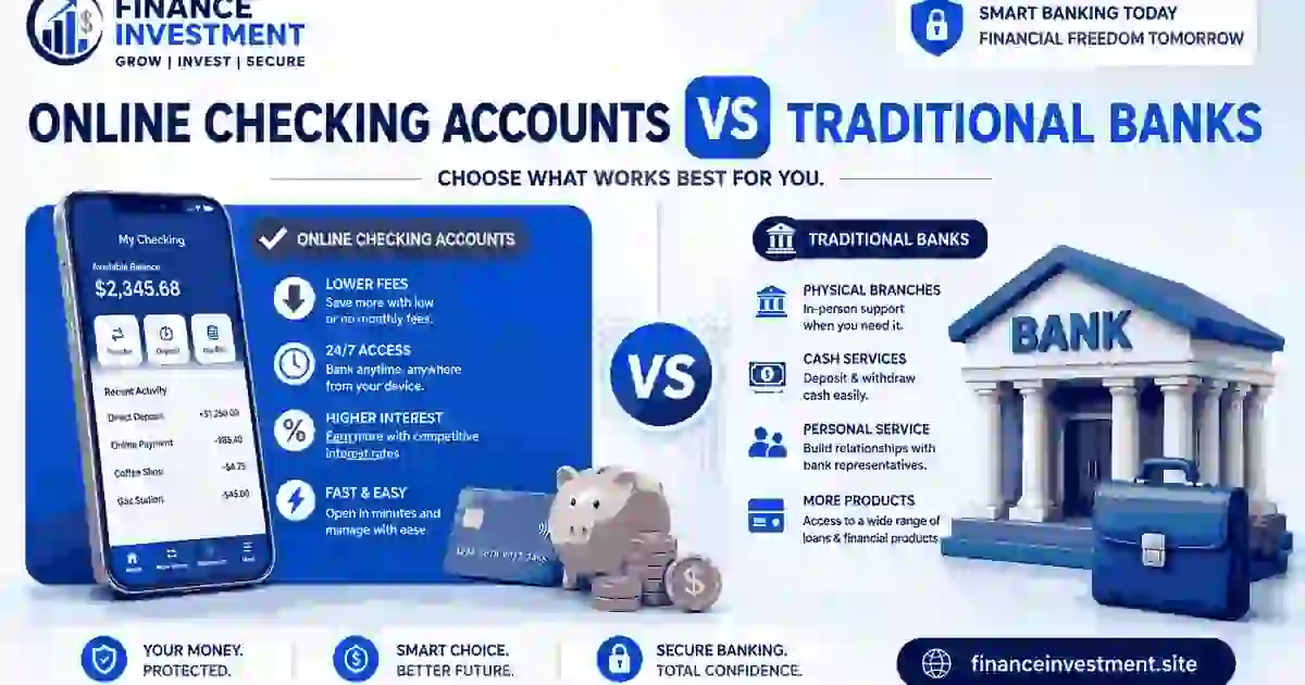 Online Checking Accounts vs Traditional Banks: Which Is Better in 2026?