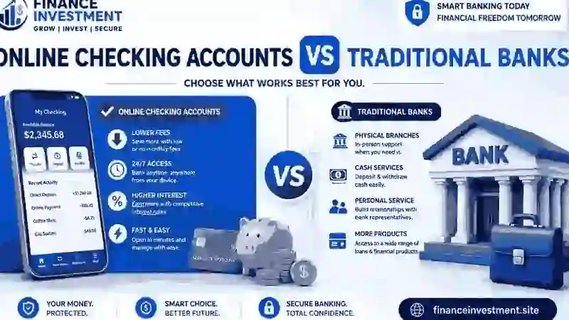 Online Checking Accounts vs Traditional Banks