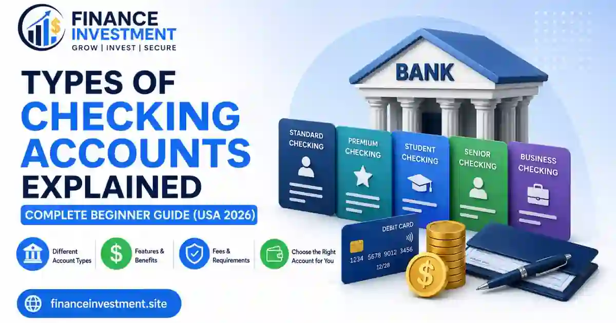 Types of Checking Accounts Explained: Complete Beginner Guide (USA 2026)
