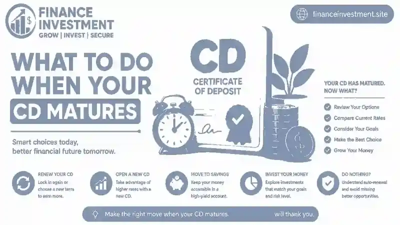 what to do when your CD matures