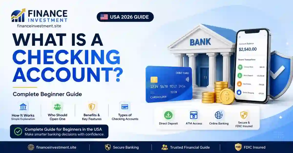 What Is a Checking Account? Complete Beginner Guide (USA 2026)