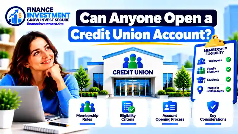 Can Anyone Open a Credit Union Account