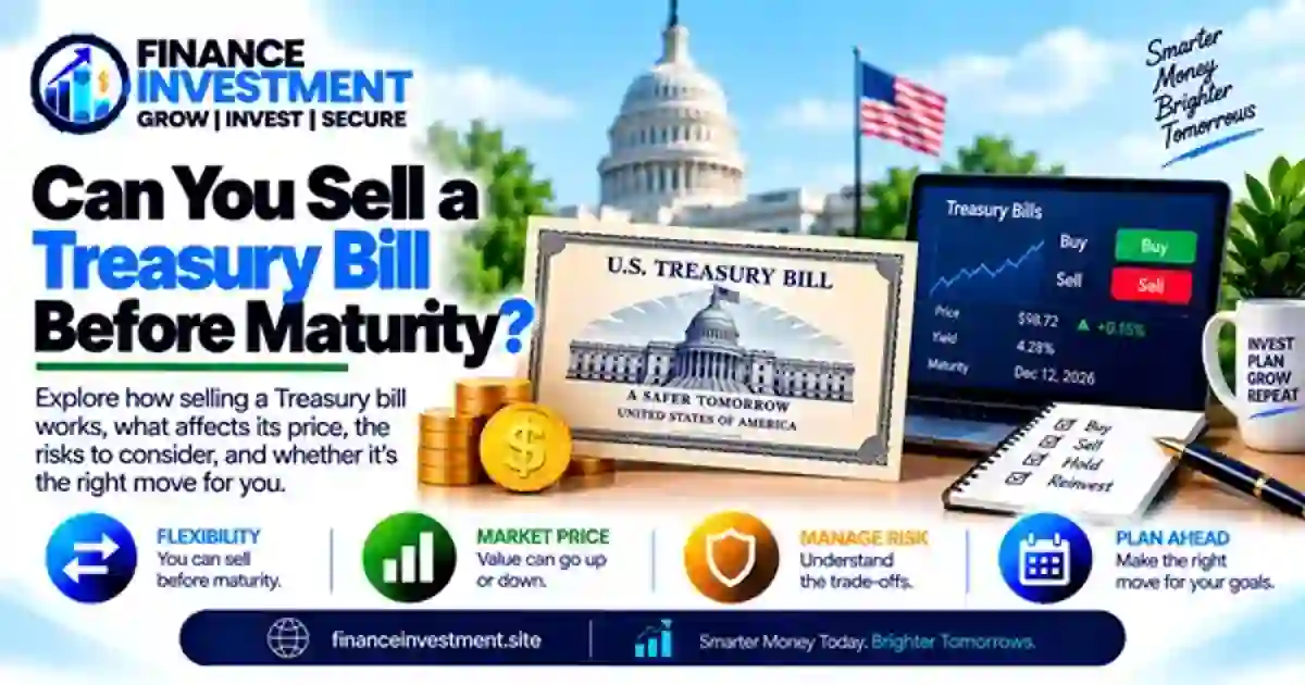 Can You Sell a Treasury Bill Before Maturity? 2026 Guide