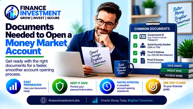 documents needed to open a money market account