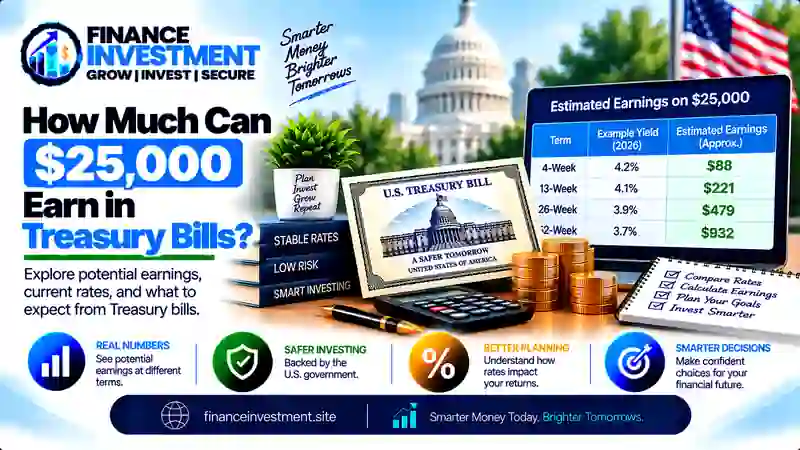 How Much Can $25,000 Earn in Treasury Bills? 2026 Guide
