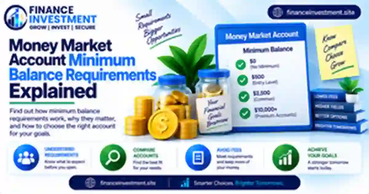 Money Market Account Minimum Balance Explained