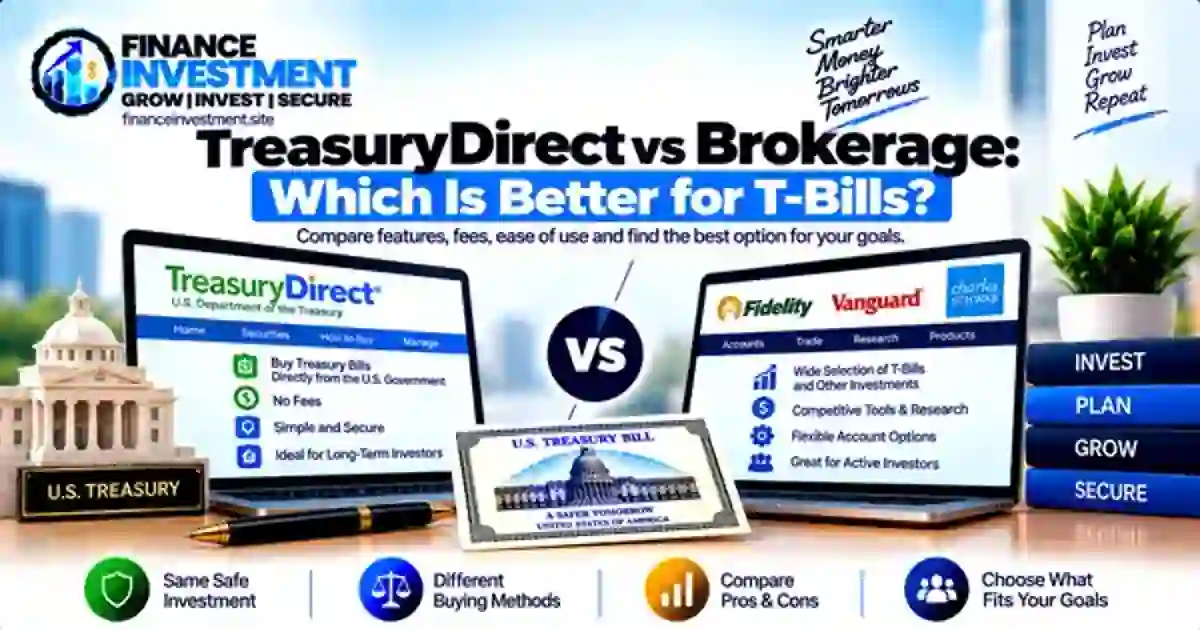 TreasuryDirect vs Brokerage for buying Treasury bills